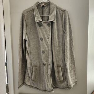 Roxy Women's Light Gray Pea Coat